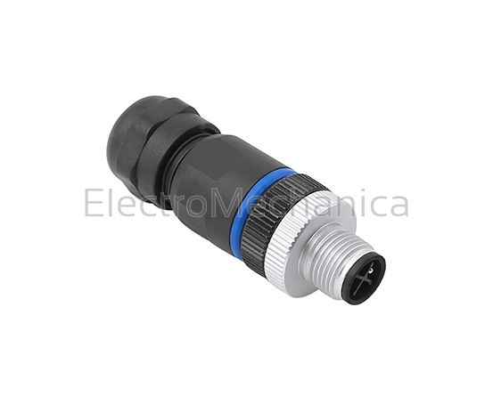 121305-01-001 Power Connector; M12 4PIN+E; Male