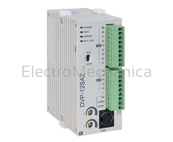 DVP12SA211R — DVP12SA211R - 8DI+4DO SA2 24VDC PLC REL | Delta