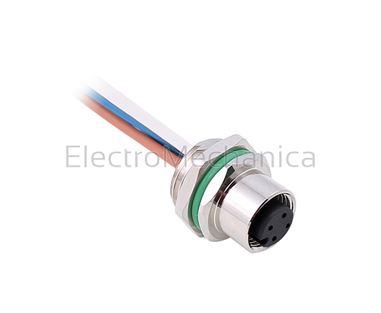 121305-04-001 PM Power Conn. M12 4PIN+E Female – EM