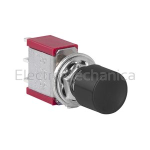 DS-12 Mini Pushbutton Black 1P On-on – EM