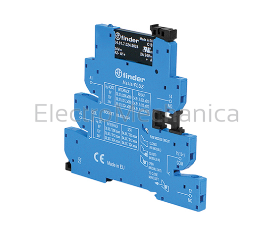 393070249024 — 393070249024 - 6A 1NO Slim SS REL INT/FACE 24VDC | Finder