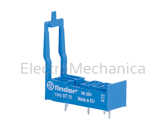 9712 46 SER 2P PCB Mount Relay Socket – Finder