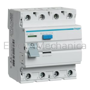 CF464J 63A 300mA 4P E/LEAKAGE – Hager