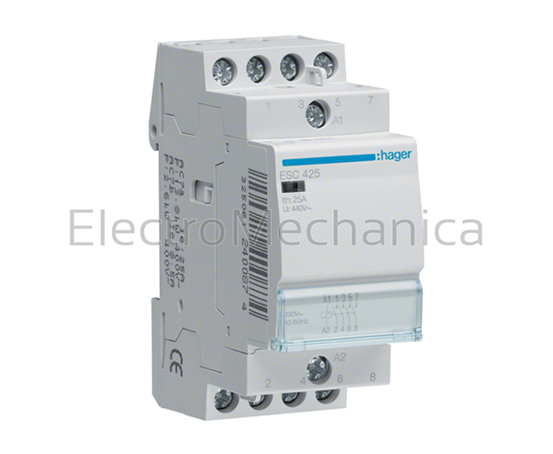 ESC425 Contactor 25A 4NO 230VAC – Hager