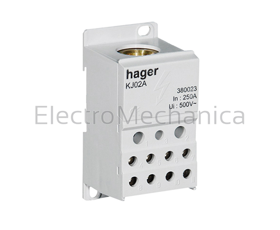KJ02A — KJ02A - 250A 1P Distribution Block | Hager