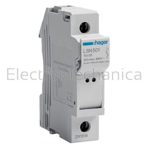 LSN501 1P Fuse Holder 10x38 CYL – Hager
