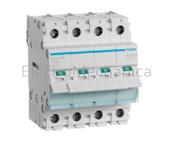 SBN490 — SBN490 - 100A 4P Main Isolator Switch | Hager