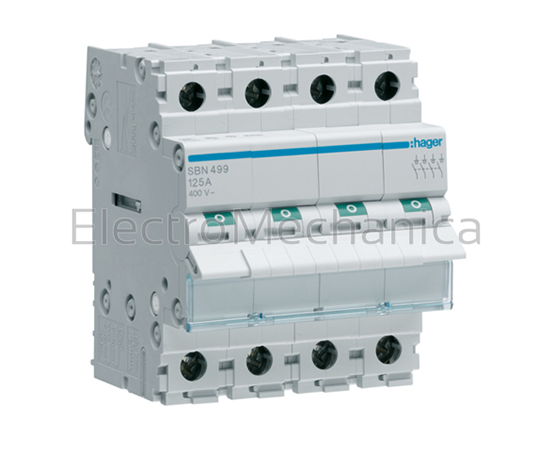 SBN499 — SBN499 - 125A 4P Main Isolator Switch | Hager