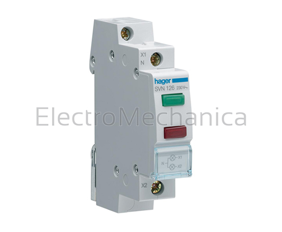 SVN126 Green+RED Indicating Light 230V – Hager