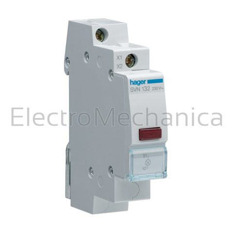 SVN132 RED Indicating Light 12-48VAC – Hager