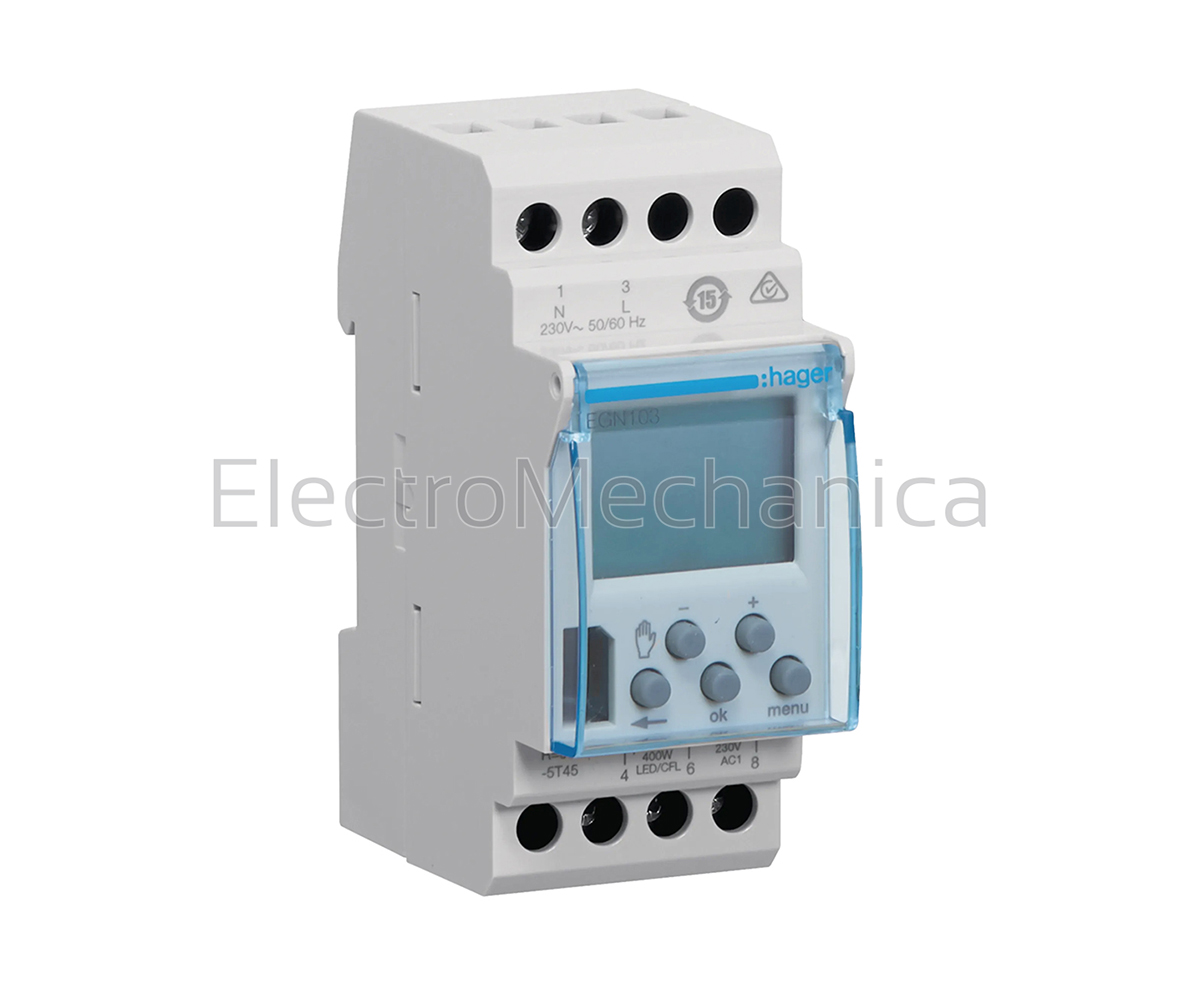 EGN103 — EGN103 - 7DAY 1CH Digital Time Switch | Hager