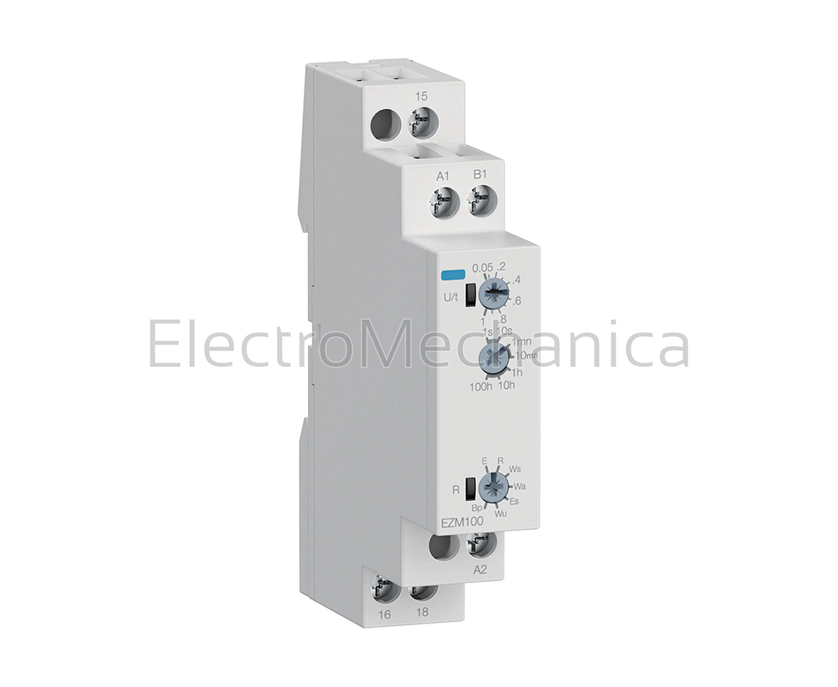 EZM100 — EZM100 - Multi-fun ON/OFF/INTER/REP Timer | Hager
