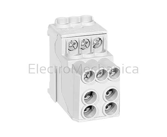 080030-0-4 200A 70mm2 Distribution Block GRY