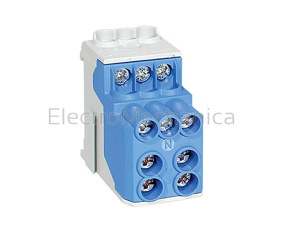 080030-1-4 200A 70mm2 Distribution Block BLU