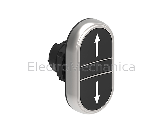 LPC B7191 Double Touch BLK/BLK P/BUTTON ACT – Lovato Electric